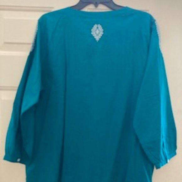 COPY - Roller Rabbit Cotton Long Sleeve Tunic, Size XL new with tag - Picture 5 of 6